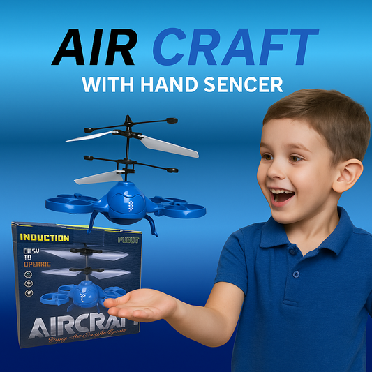 Light Induction Flying Aircraft Toy for Kids – Hand Sensor Flying Drone with LED Lights | KidCity.pk