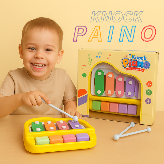 Knock Piano Xylophone Toy – Musical Learning Toy for Toddlers (6M – 3Y)