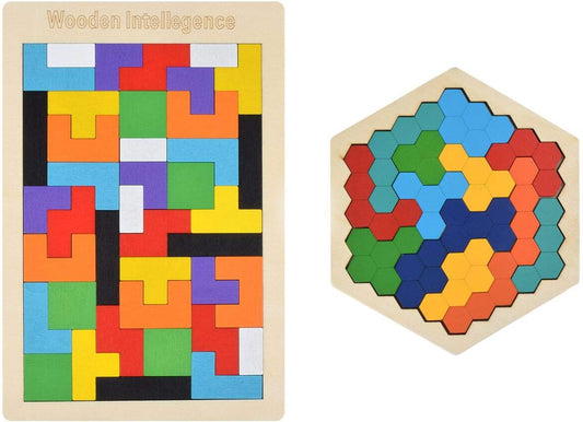 Wooden Intelligence Puzzle for Kids – Montessori Educational Toy for Brain Development | KidCity.pk
