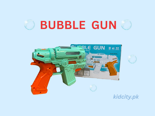 "Music Light Bubble Gun for Kids – Flashing Lights & Bubble Toy - KidCity.pk"