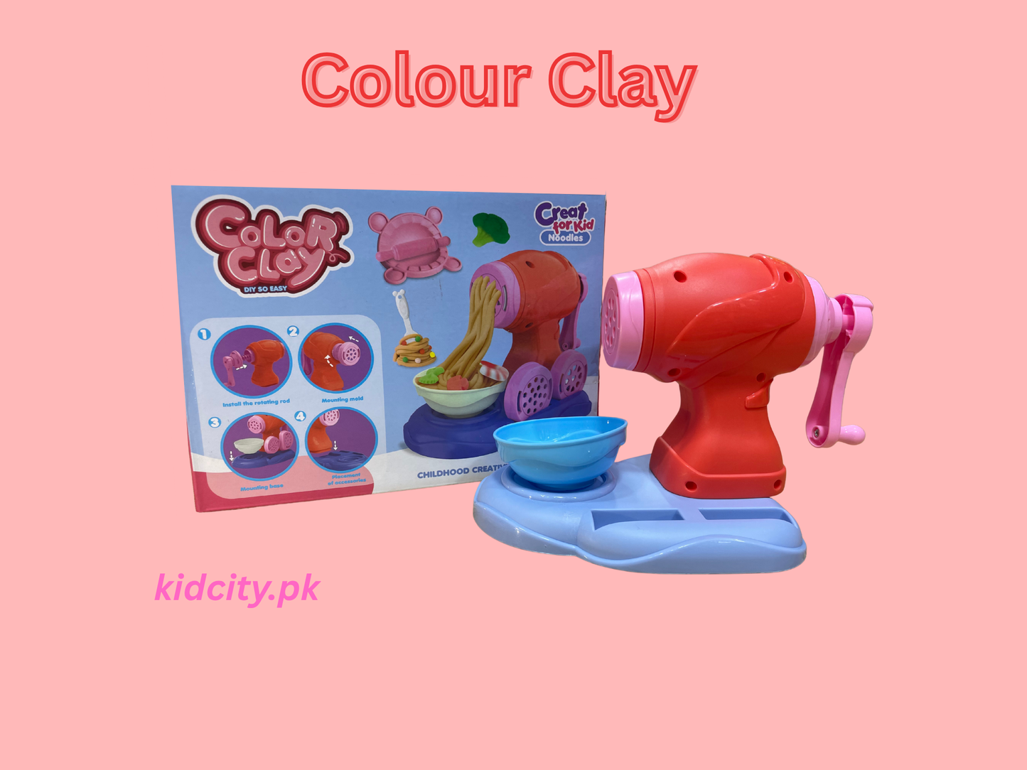 Color Clay Noodles Maker Playdough Set for Kids Play Toy | KidCity.pk