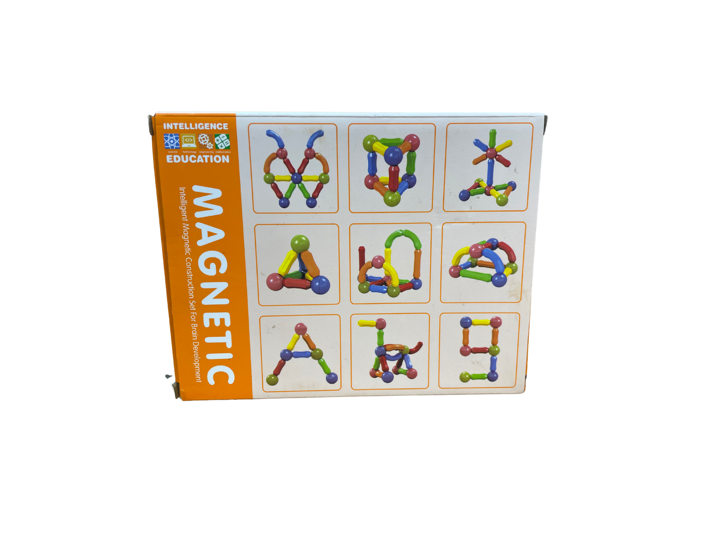 Magnetic Intelligent Construction Set – 42 Pcs Brain Development Building Toy for Kids