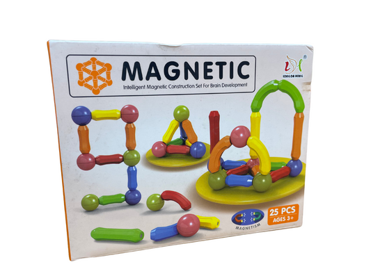 Magnetic Construction Set for Kids – 25 Pcs Brain Development & STEM Learning Toy | KidCity.pk